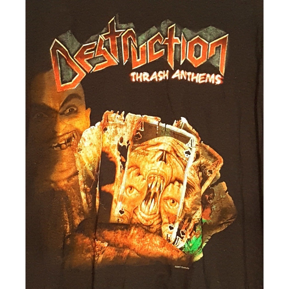 Destruction Band Tee Tour 2007 Black Medium 🕸